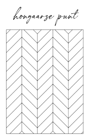 Hongaarse Punt Legpatroon Tekening
