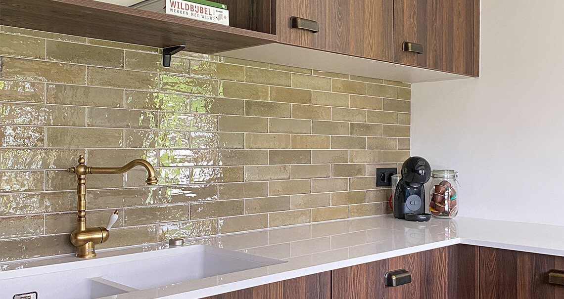 Lime Musk Wandtegel Spatwand Keuken Highlighted Image
