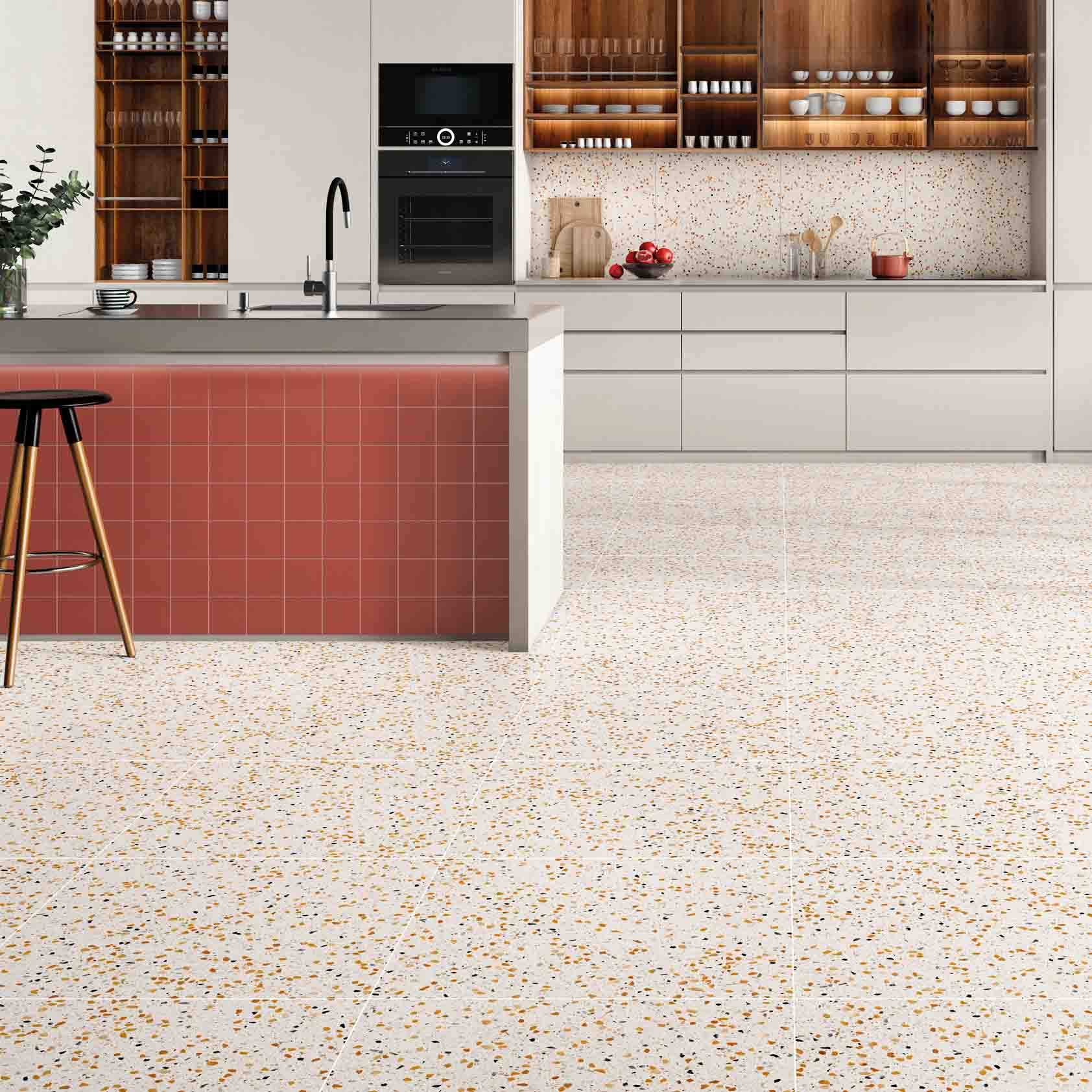 Concept Coral Keuken Terrazzolook Keramische Tegel