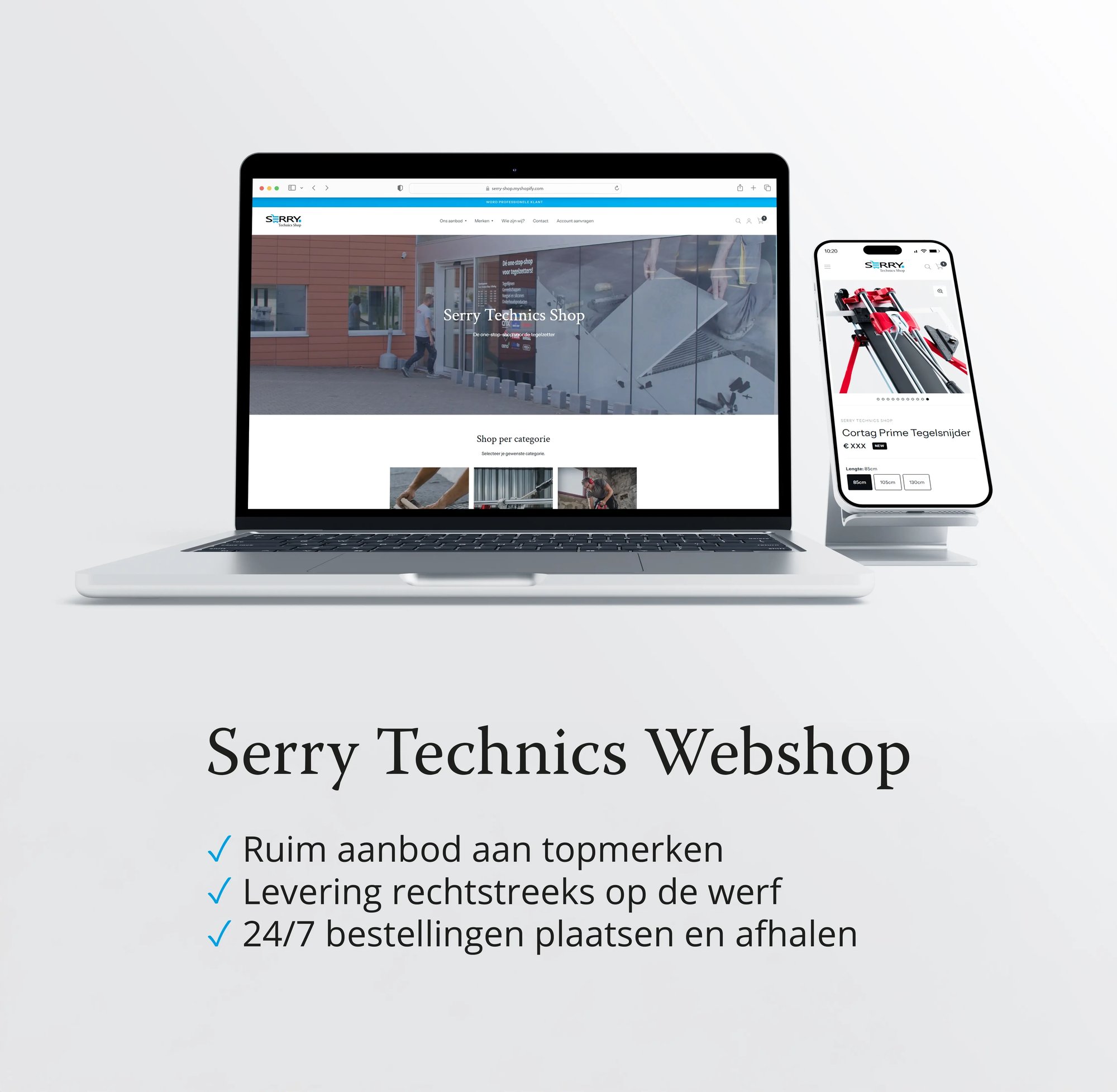 Serry Technics Webshop Mobile