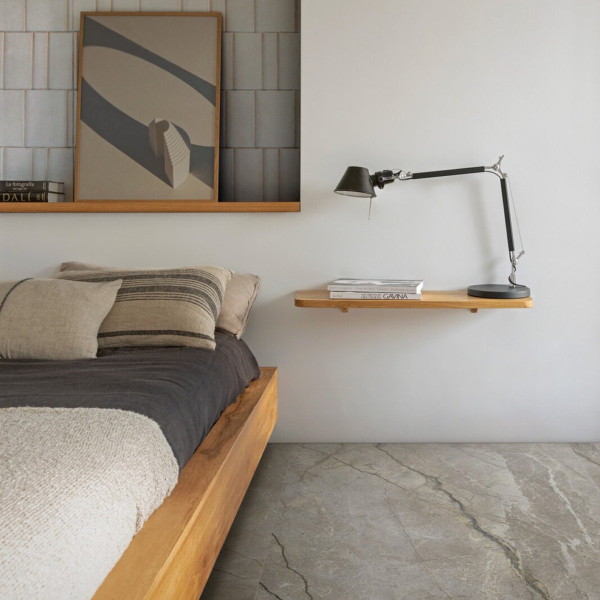 Striscia Grey Slaapkamer keramische marmerlook tegel