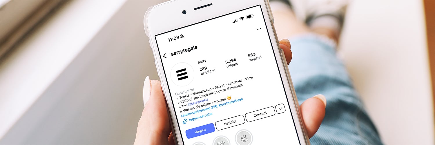 Volg ons op Instagram serrytegels