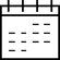 calender icon zwart