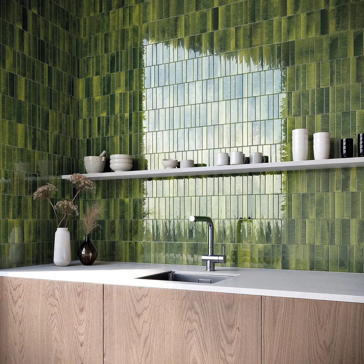 Aureline Jungle keuken spatwand wandtegels keramische