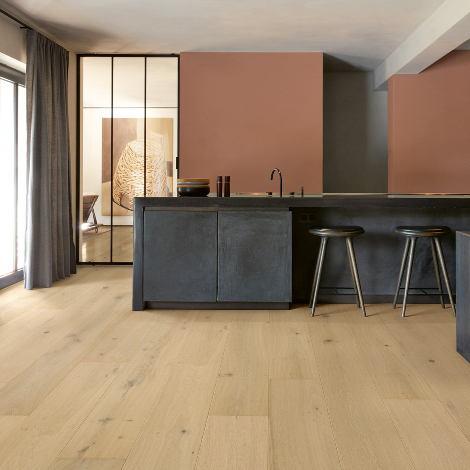 Cala Eik Parelwit Extra Mat Keuken Parket