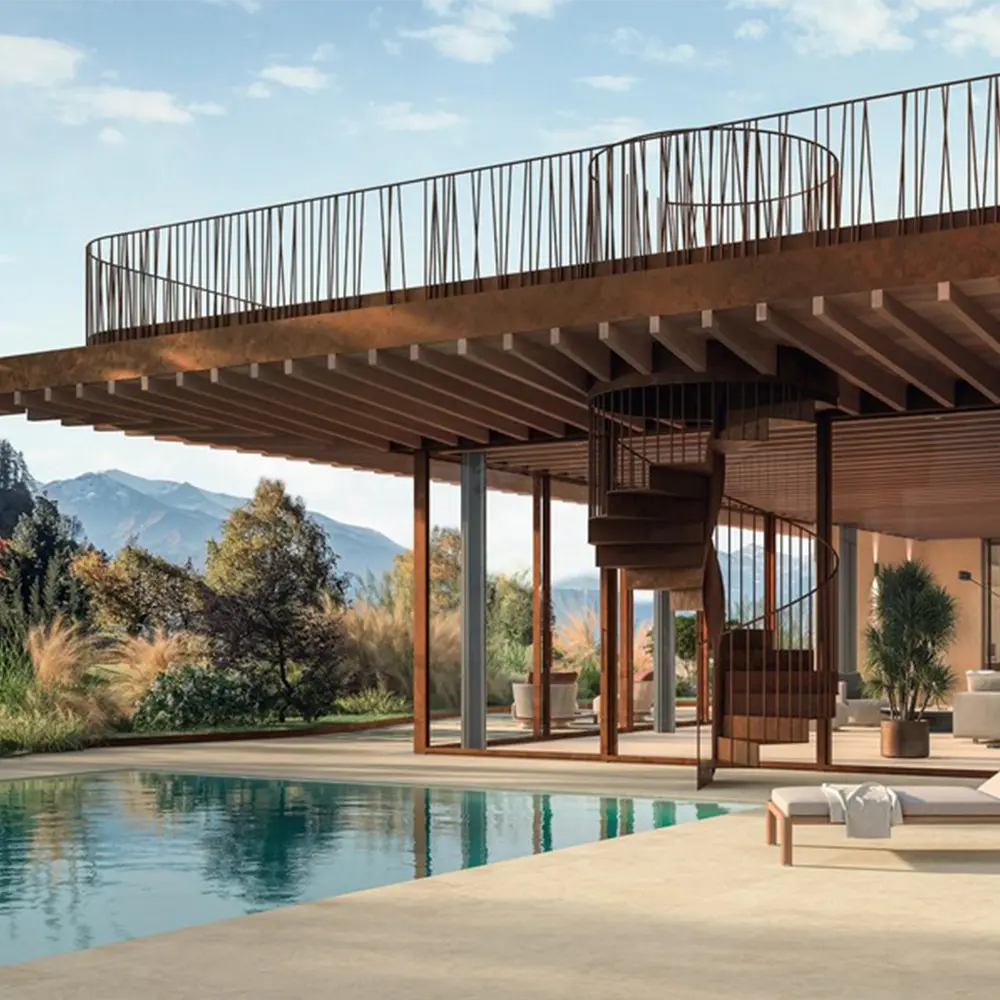 Cava Dune Stonelook Keramische Terrastegels Zwembad Buitentegels