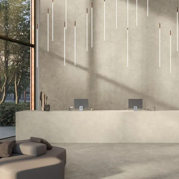 Cava Oyster inkom keramische stonelook tegel