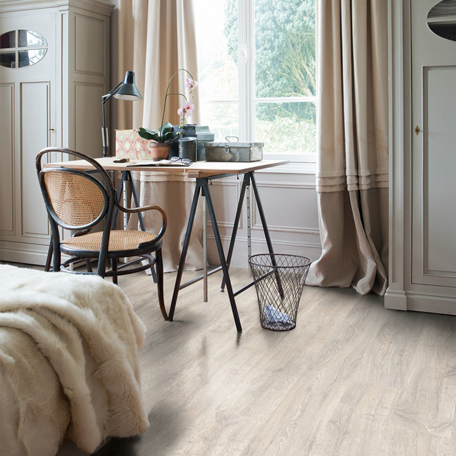 Classic Laminaat Reclaimed Patina Eik Wit Slaapkamer