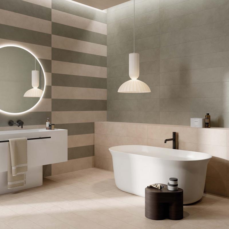 Dalsia Cream & Mud badkamer keramische wandtegels