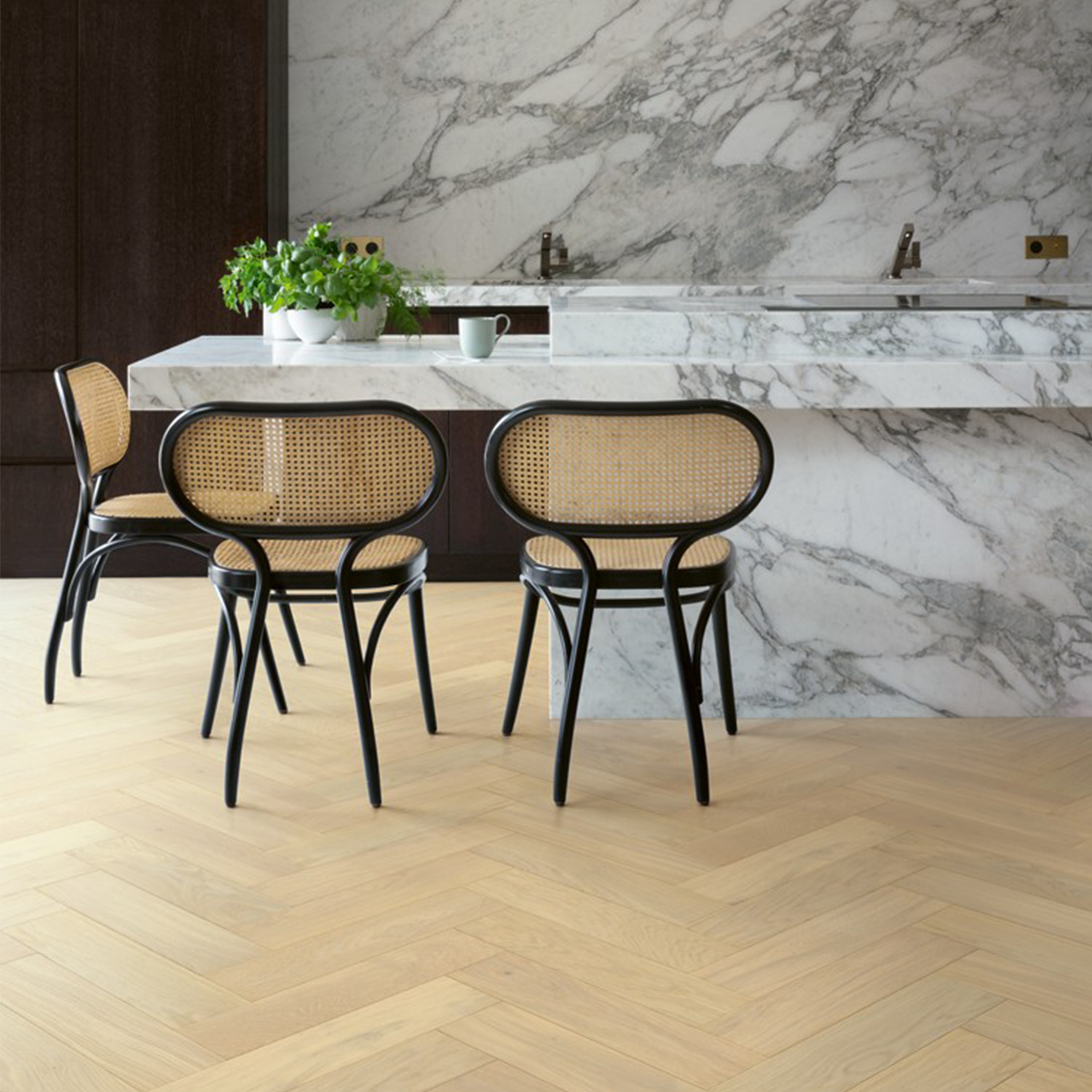 Disegno Romige Eik Extra Mat Keuken Visgraatparket