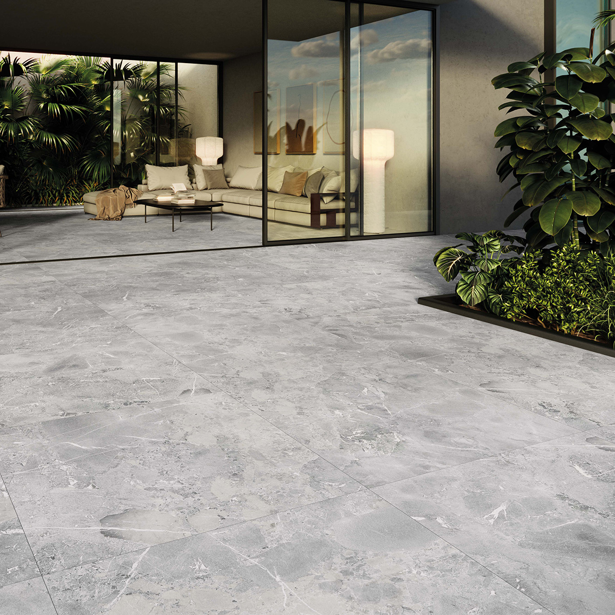 Durness Stone Terras keramische stonelook tegel