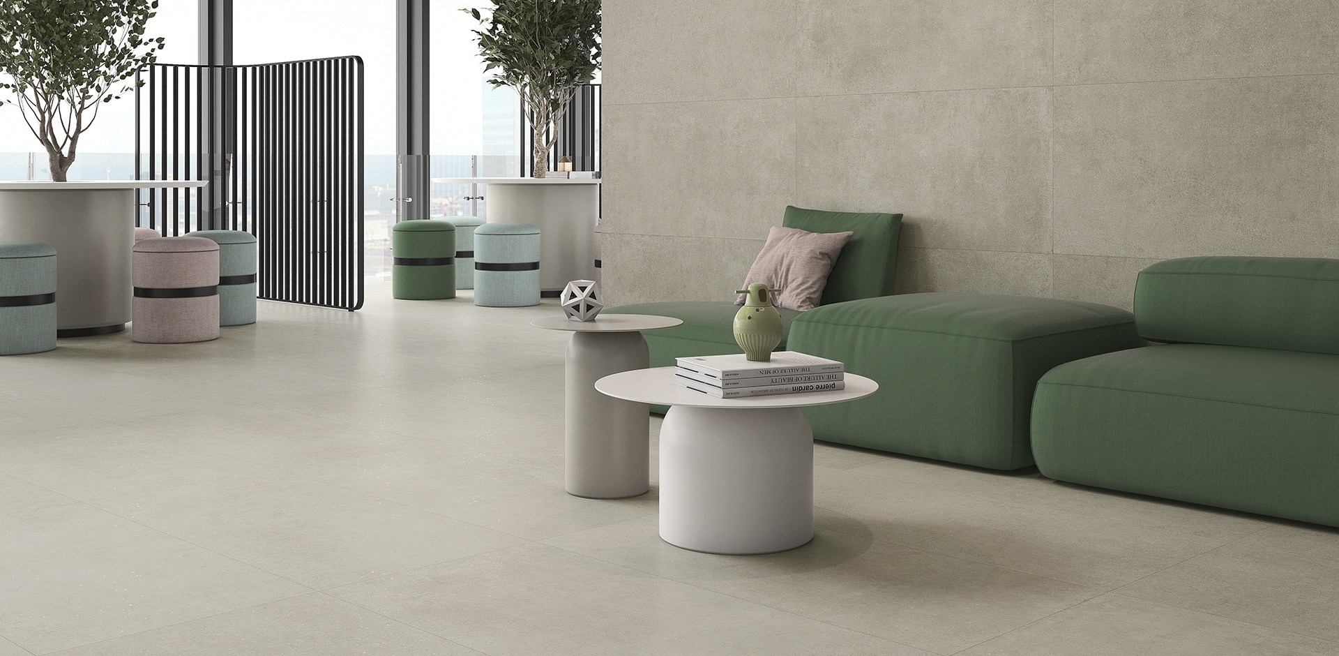 Gravier Earth Zitruimte Keramische betonlook tegel