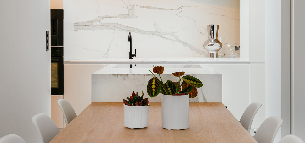 Keralam Neolith Estatuario Spatwand Keuken Maatwerk 2