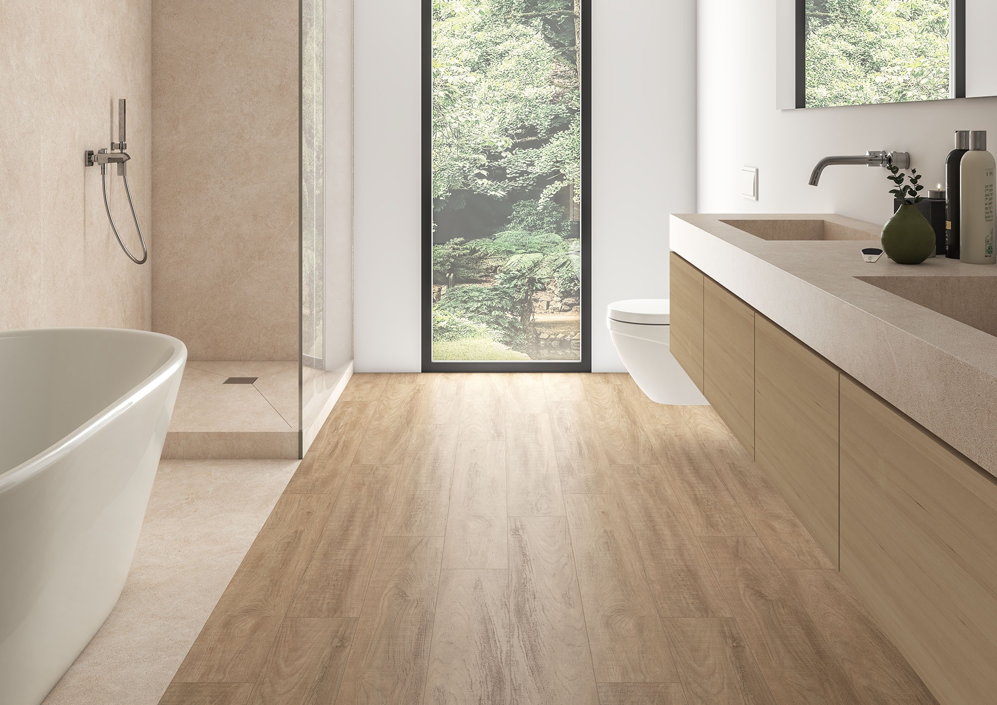 Kerlux 18 Clyde Nogal badkamer spc vloer vinyl