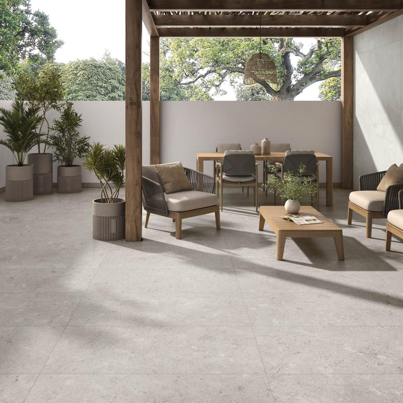 Palace Taupe terras keramische stonelook tegel