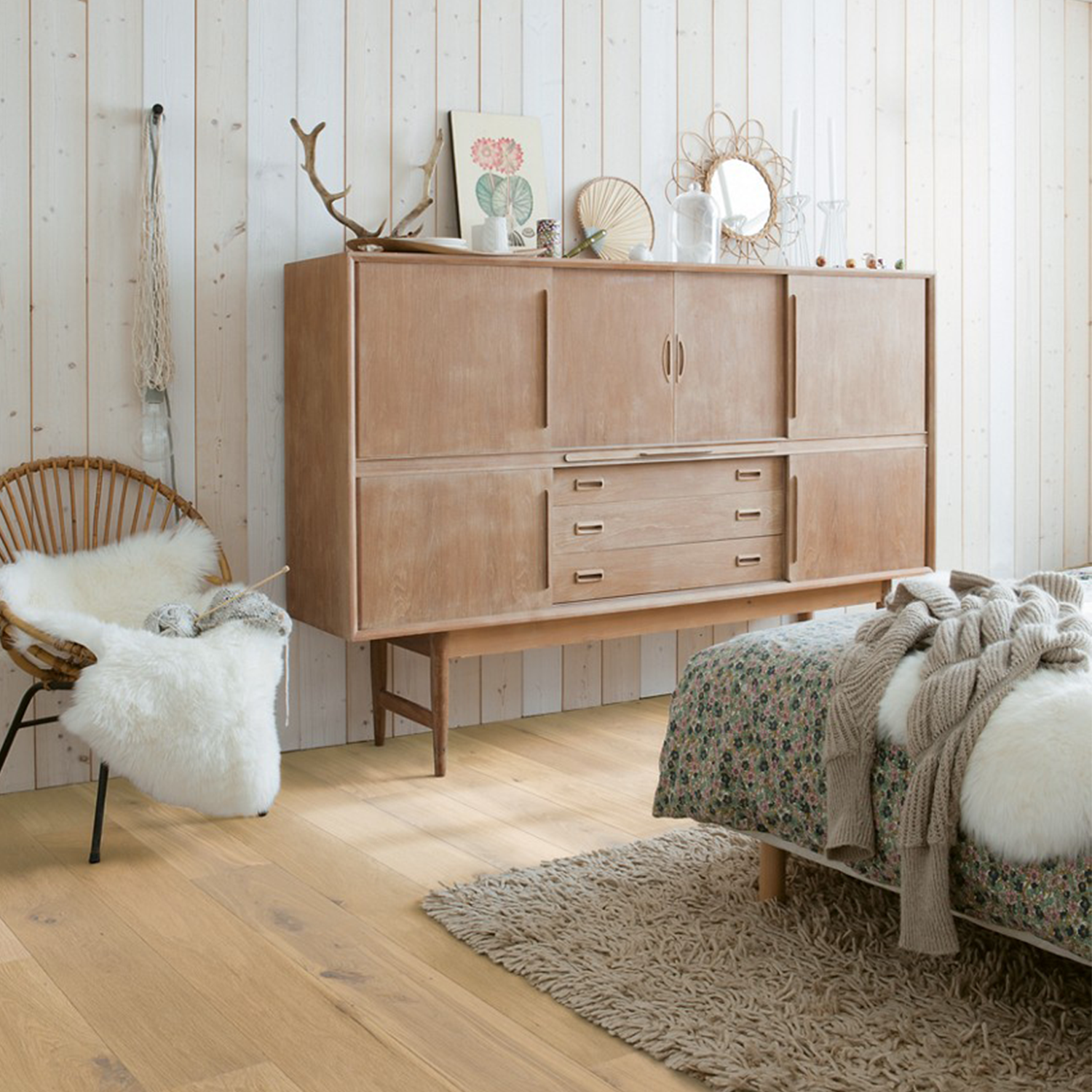 Palazzo Eik Amandel Wit Geolied Slaapkamer Parket