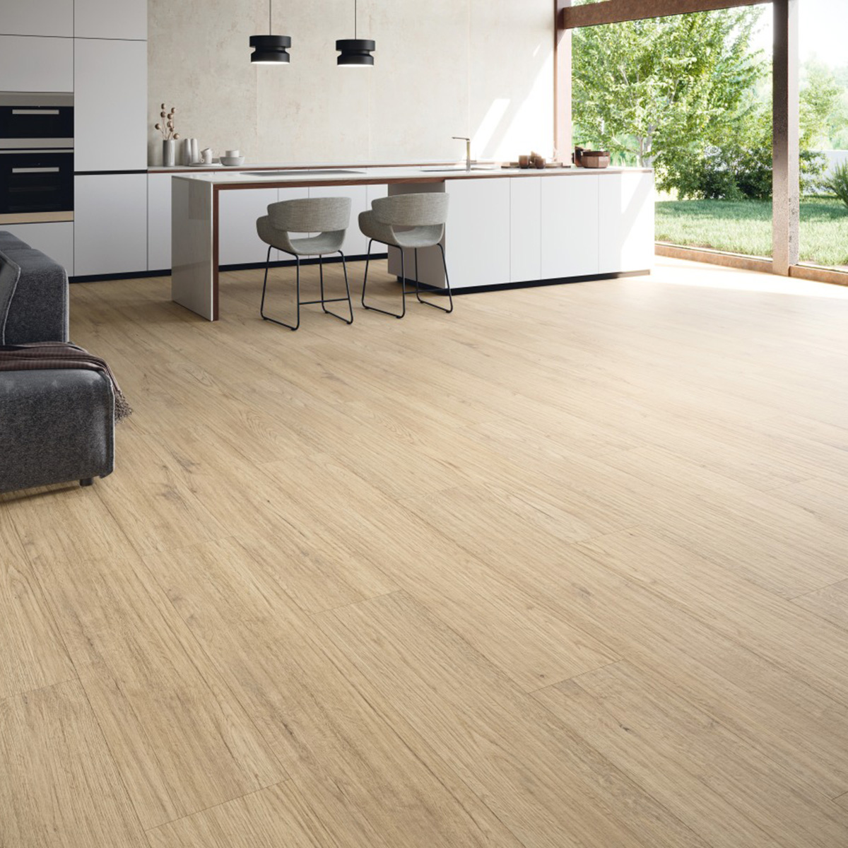 Selva Cipres Woonkamer houtlook keramische tegel