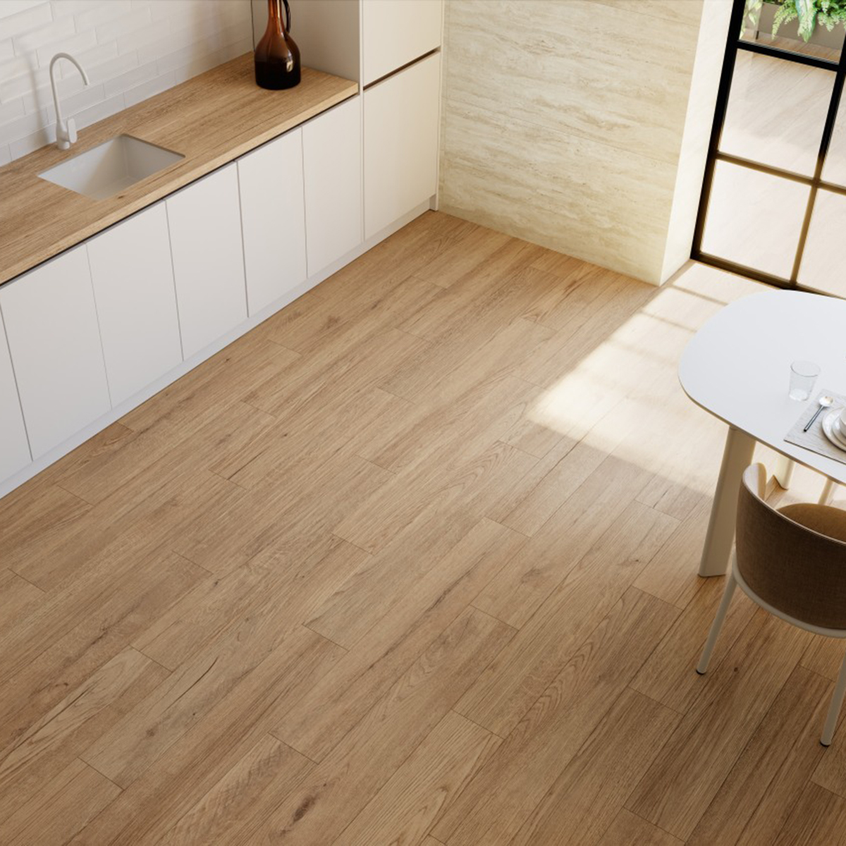 Selva Iroko keuken houtlook keramische tegel