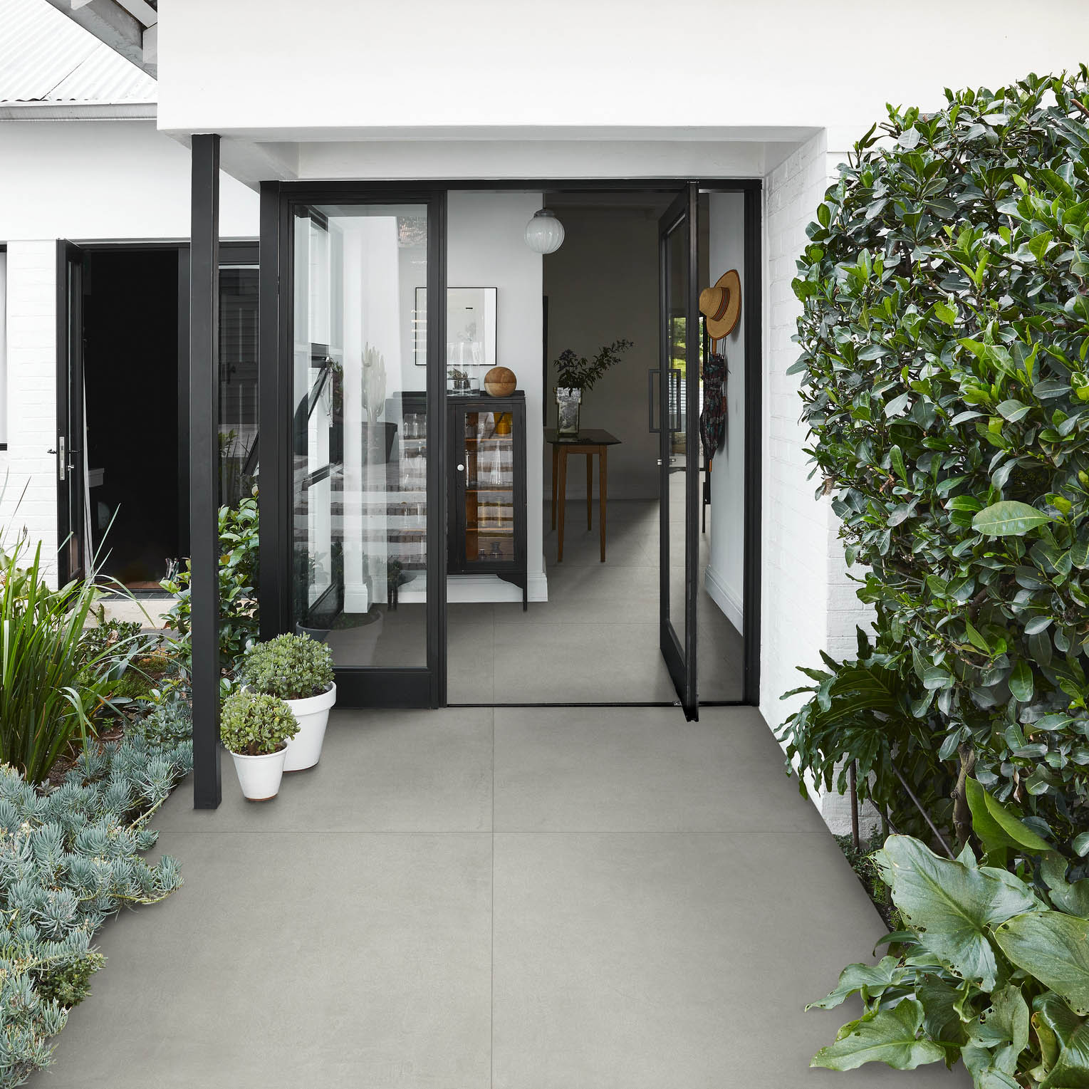 Sima Nickel terras keramische betonlook tegel
