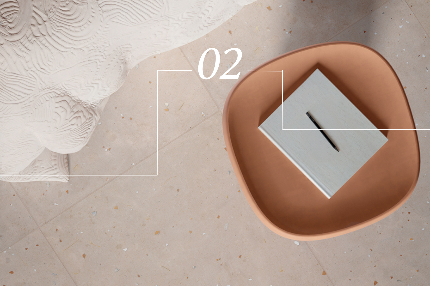 Terrazzo Eggshells Tegels