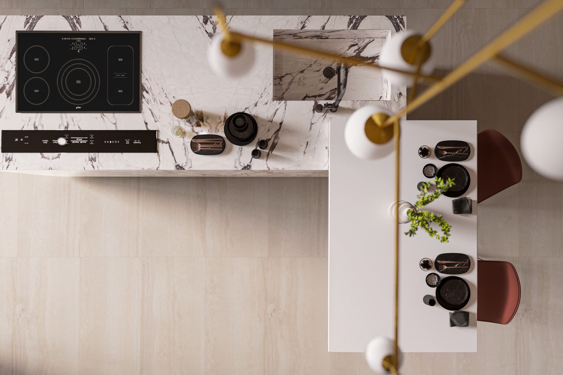 Travel Navona Keuken Travertinlook Vloertegels
