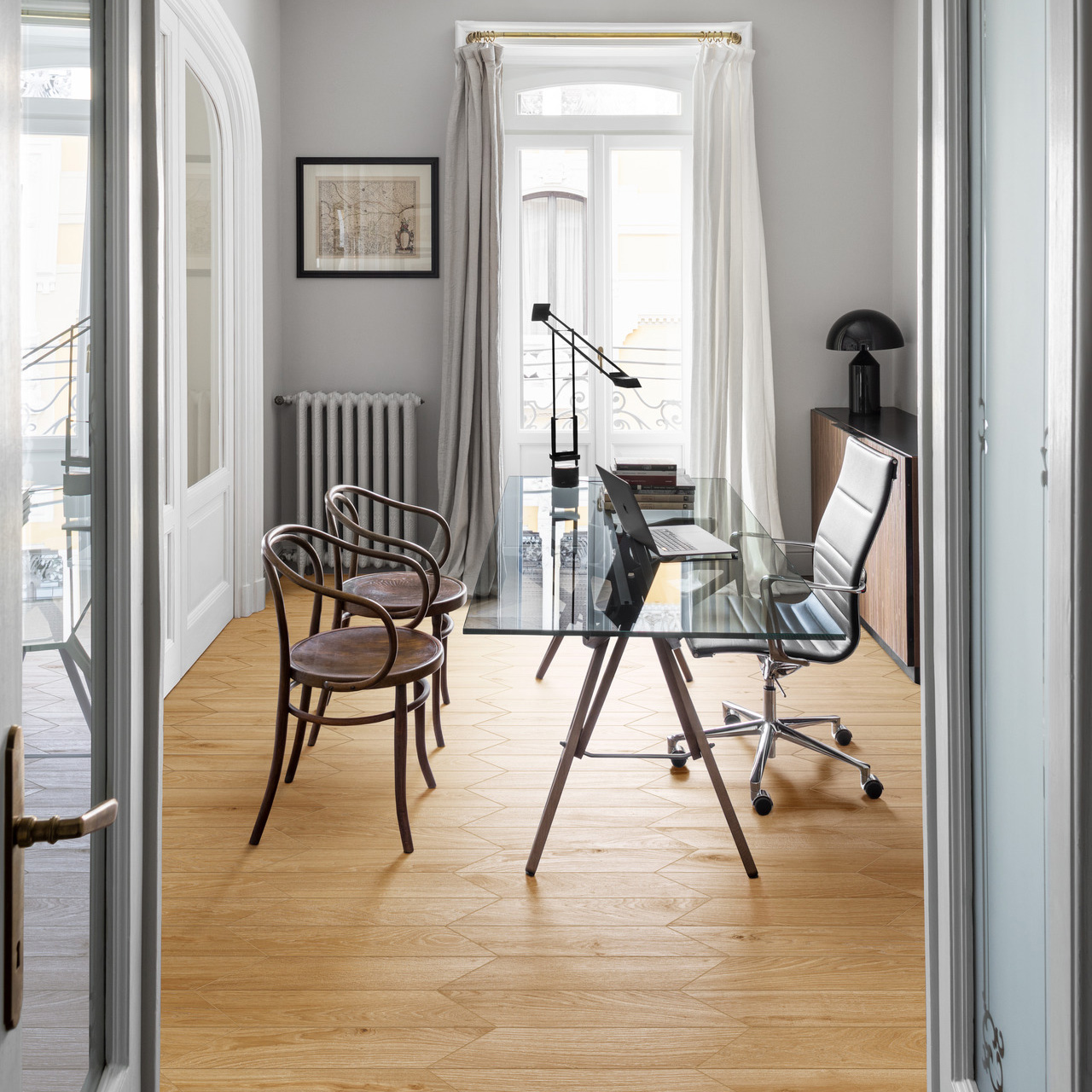 Ultra Caramel Chevron Eetkamer