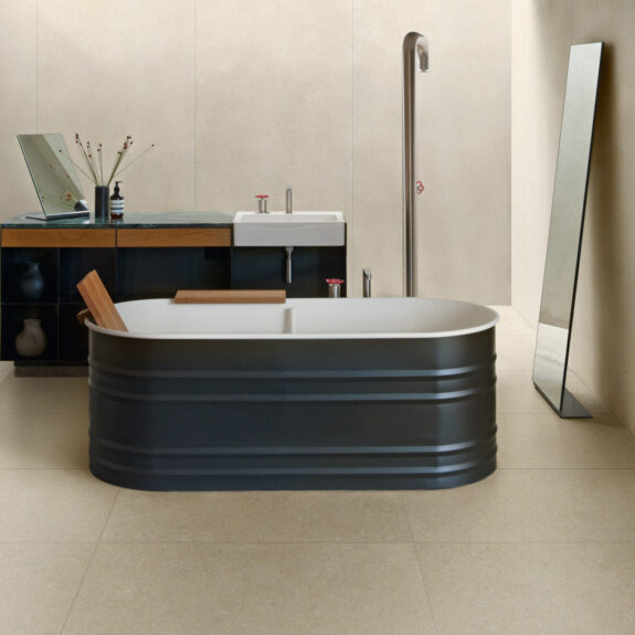 Vincenza Beige badkamer Keramische stonelook tegel